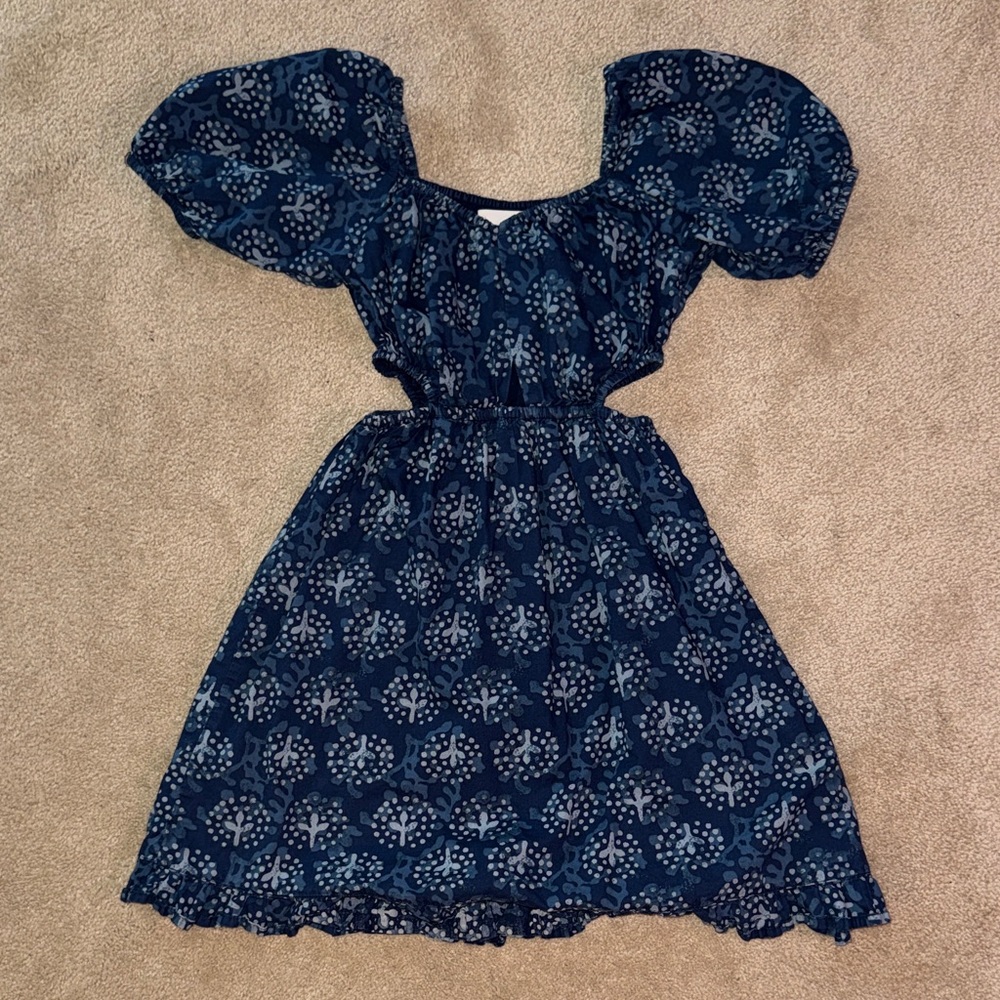 Zara Navy Blue cutout Dress